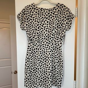 Aura Never Lonely Ivory Print Dress Size M